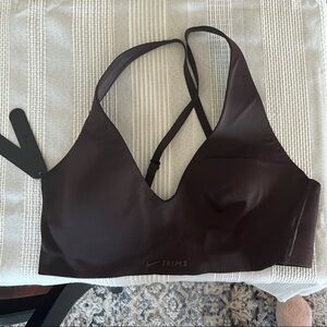 SKIMS Nike Brown Sports Bra